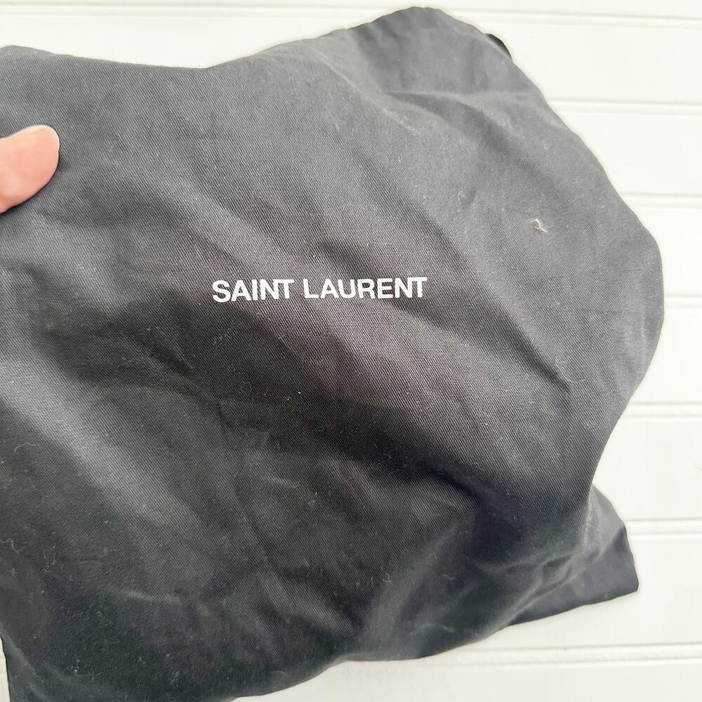 Saint Laurent Tribute Sandals Mule Heel Slides Brown Leather Size 36 EU Luxury - Picture 6 of 9